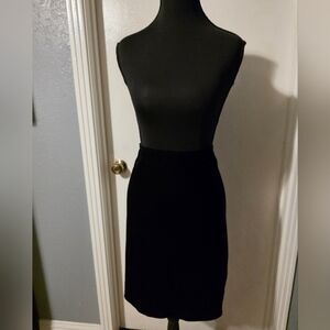 Wrapper Black Velvet Skirt Size S